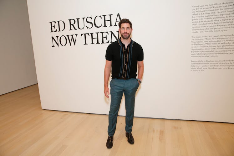 John Krasinski attends the MoMA Exhibition Opening Reception: "ED RUSCHA / NOW THEN" at Museum of Mo...