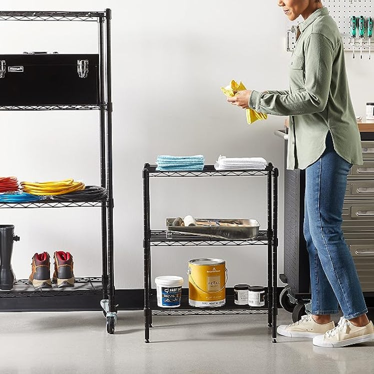 Amazon Basics 3-Shelf Heavy-Duty Shelving Unit 