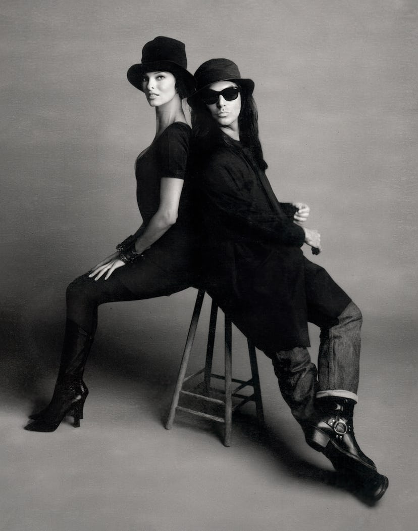 Linda Evangelista and Steven Meisel in 1992.