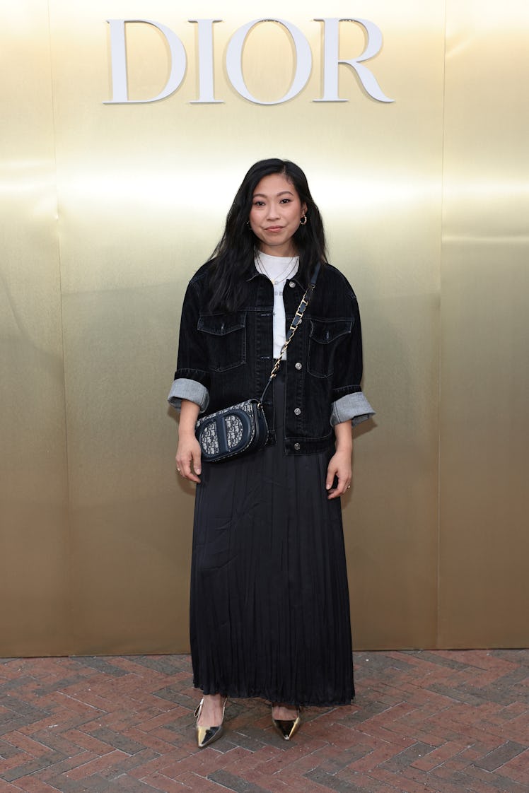 Awkwafina attends as Dior and Jean-Michel Othoniel Present J'adore As Seen By Jean-Michel Othoniel a...