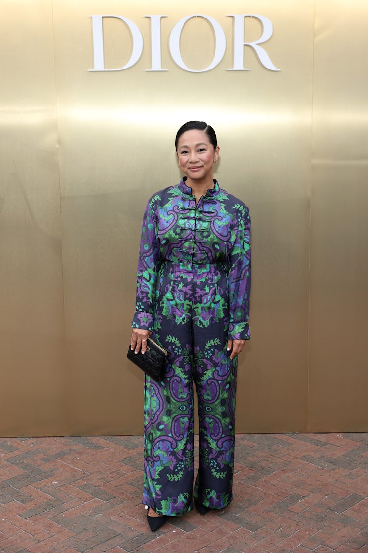 Stephanie Hsu attends as Dior and Jean-Michel Othoniel Present J'adore As Seen By Jean-Michel Othoni...