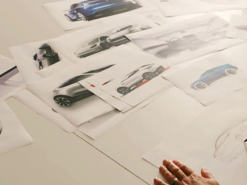 Tesla conceptual drawings of affordable EV