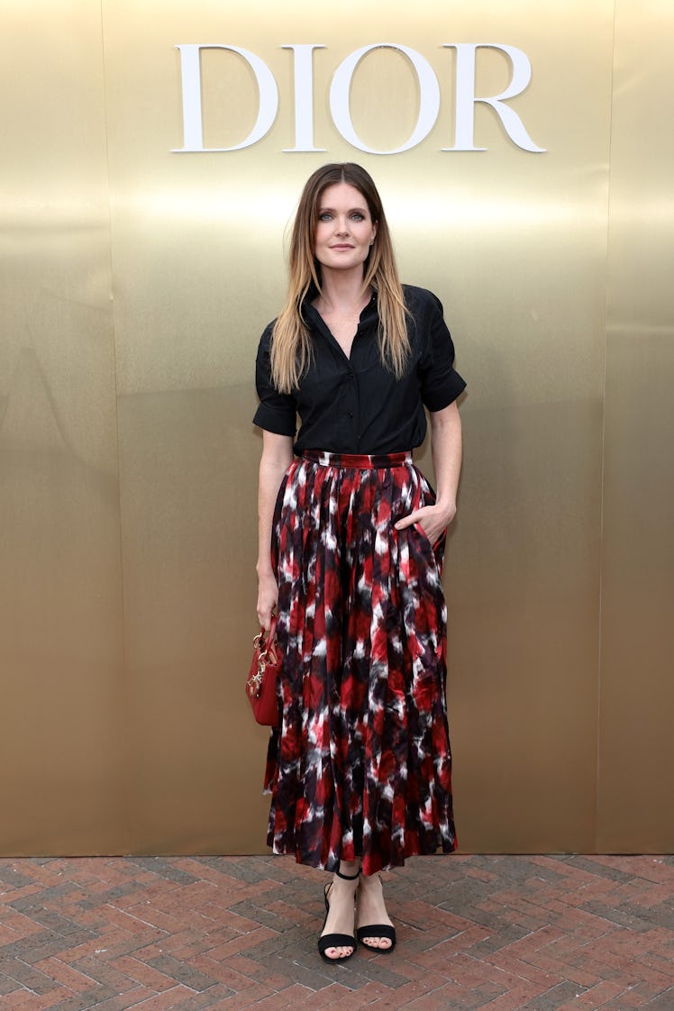 Meghann Fahy attends as Dior and Jean-Michel Othoniel Present J'adore As Seen By Jean-Michel Othonie...