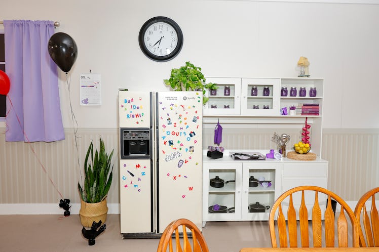 Inside Olivia Rodrigo's 'GUTS' Gallery pop-up experience kitchen.