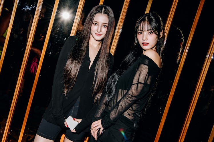 Nancy Jewel McDonie and Jini Choi at the Helmut Lang and Peter Do Party at the Boom Boom Room on Sep...
