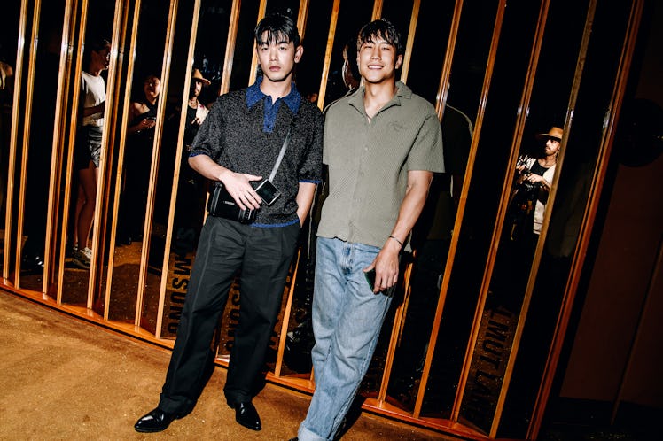 Eric Nam and Young Mazino at the Helmut Lang and Peter Do Party at the Boom Boom Room on September 8...