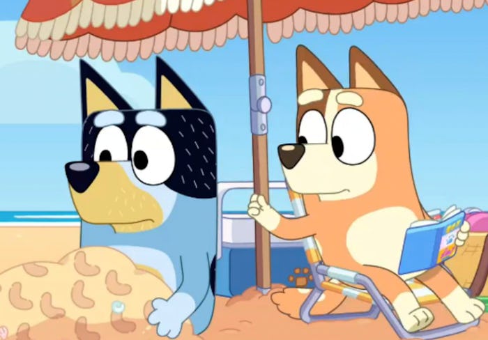Bandit and Chilli Heeler in the Stickbird Episode of Bluey