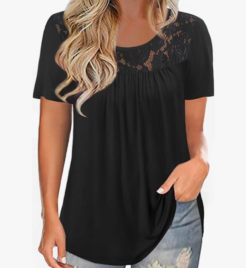 LETDIOSTO Casual Tunic Blouse