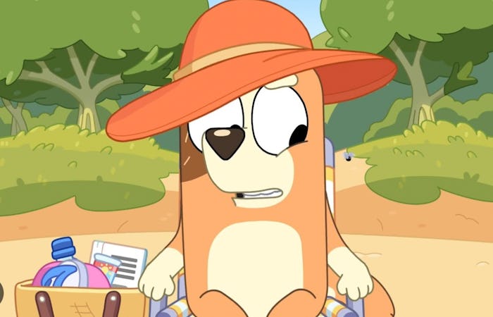 Chilli Heeler can't relax in the Bluey 'Relax' Episode