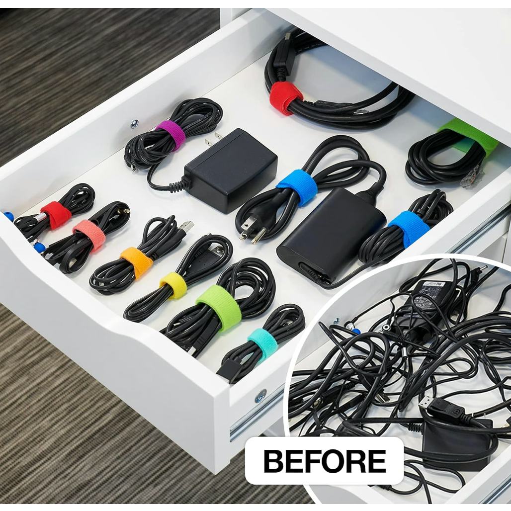 Wrap-It Storage Self-Gripping Cable Ties (40-Pack)