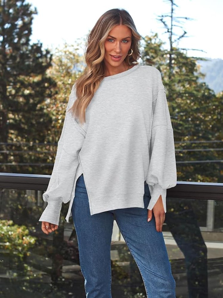 Trendy Queen Oversize Crewneck Sweatshirt