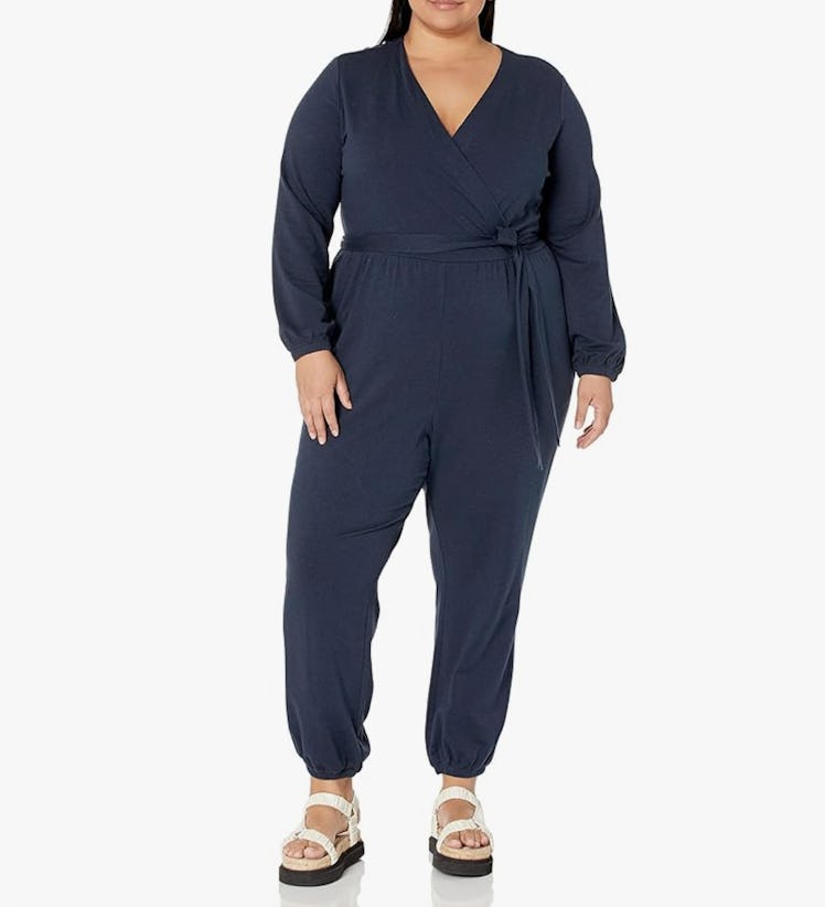 Amazon Essentials Knit Surplice Jumpsuit