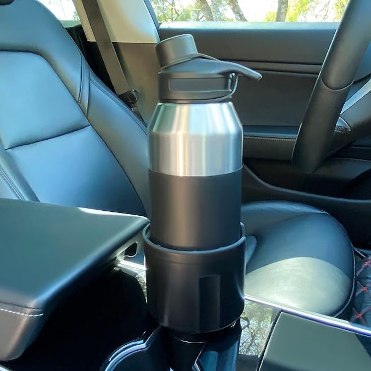 Swigzy Car Cup Holder Expander Adapter (Adjustable) - Holds Hydro Flask, Yeti, Nalgene, Large 32/40 ...