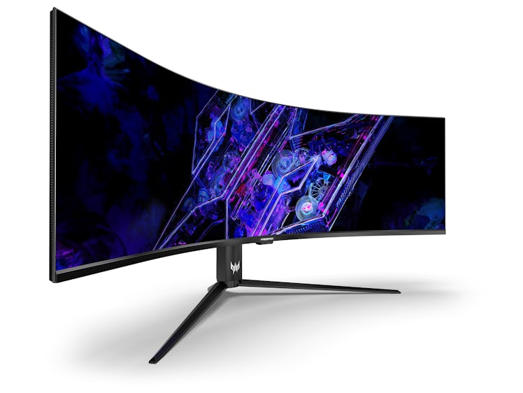 A giant curved monitor.