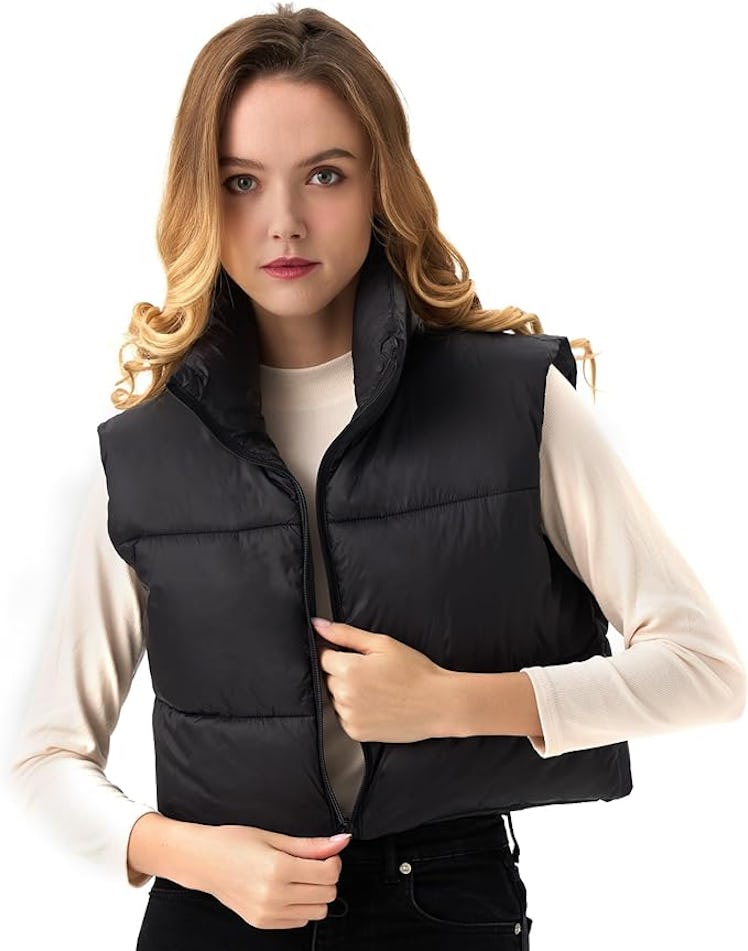 ANAYSN Cropped Puffer Vest