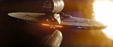 The USS Kelvin in the opening of 'Star Trek' (2009)