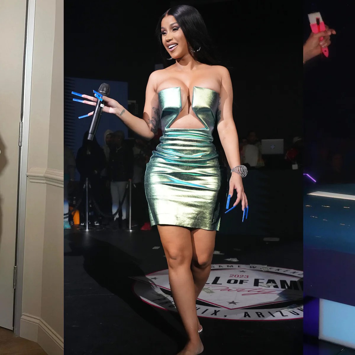 kim kardashian rick owens silver dress Kim Kardashian Wore Rick Owens On The Late Late Show With James Corden