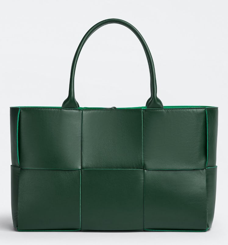 emerald green tote bag
