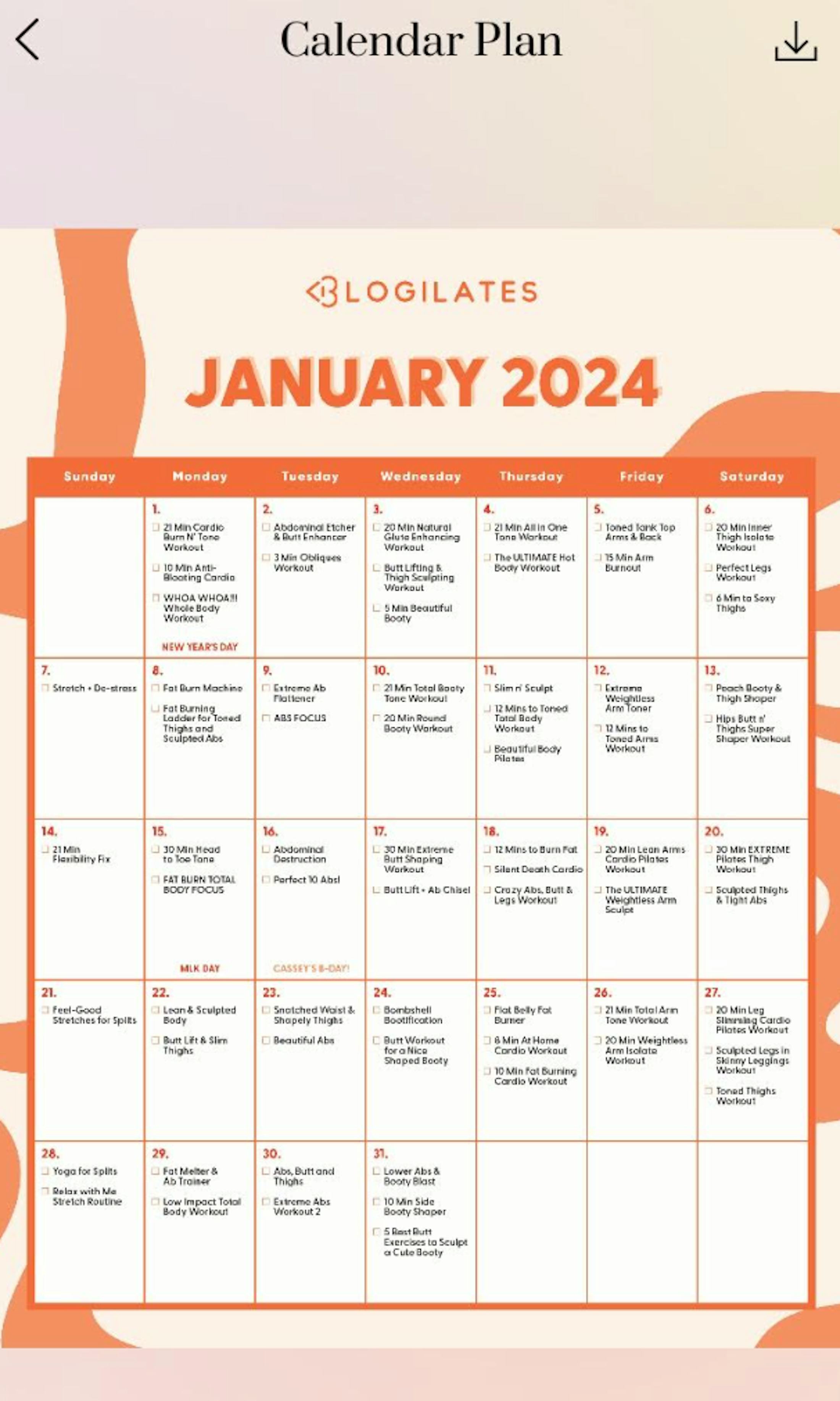 Blogilates 21 Day Challenge 2024 Calendar Hanny Kirstin Blogilates 21 Day Challenge 2024 Calendar Hanny Kirstin