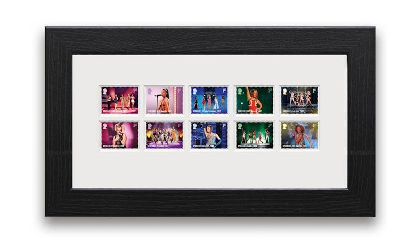 Framed Spice Girl Collectible Stamps