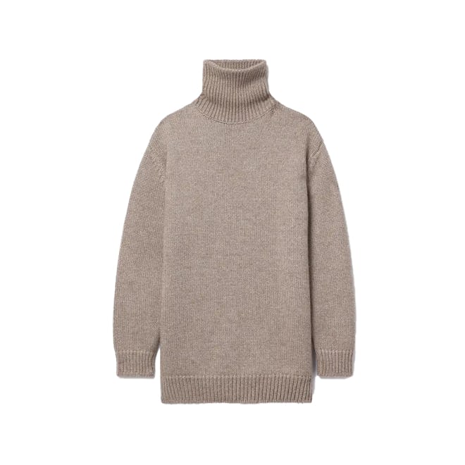 The Row Elu Oversized Alpaca and Silk-blend Turtleneck Sweater
