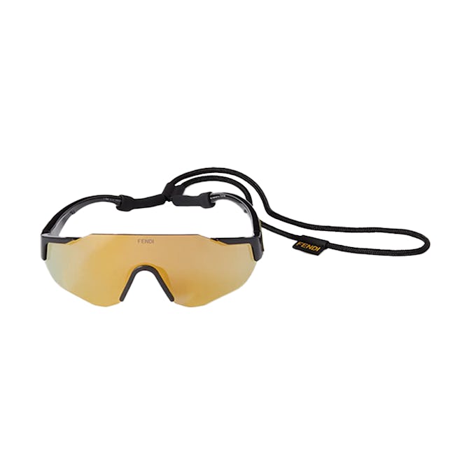 Fendi Eyewear D-frame Acetate Mirrored Sunglasses