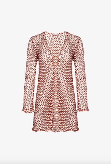 Nerea Mini Cover-Up in Terracotta and Ivory