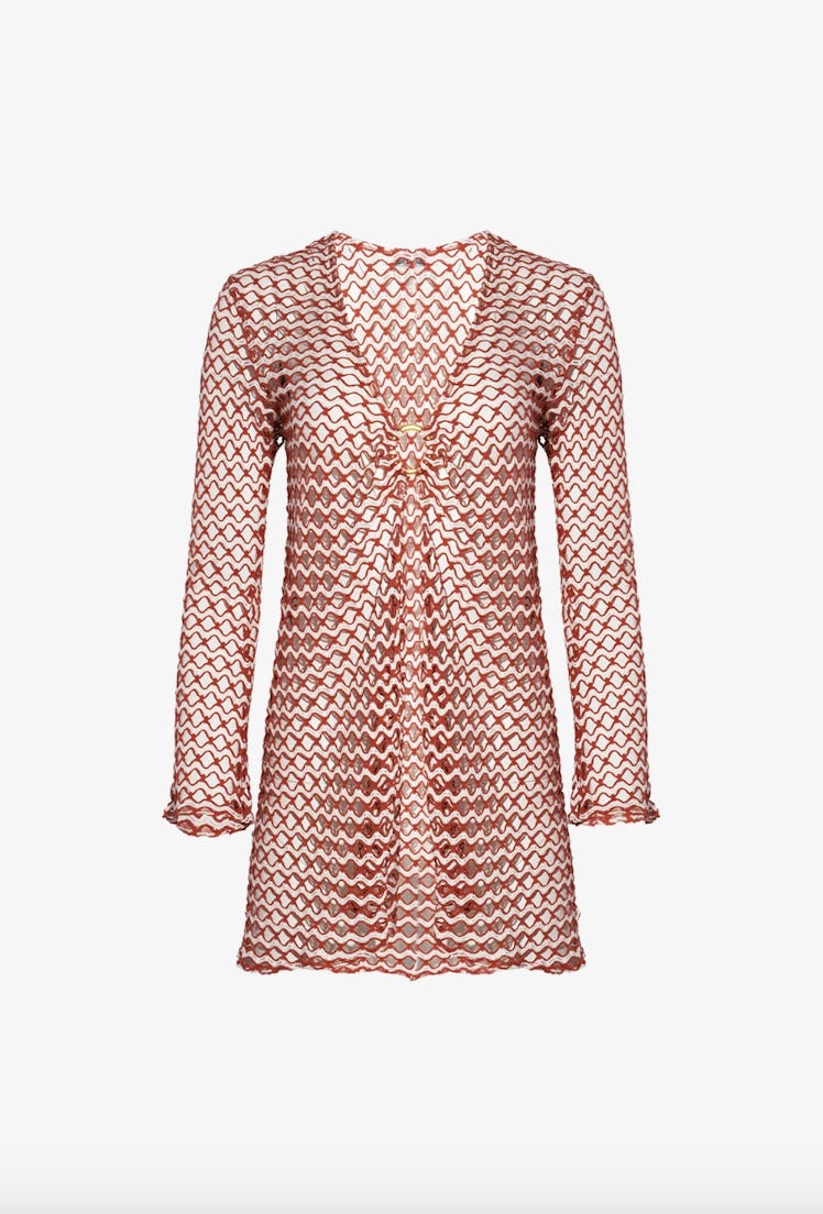 Nerea Mini Cover-Up in Terracotta and Ivory