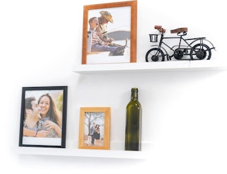 Greenco Wall-Mounted Photo Ledge Floating Shelves (Set of 2)