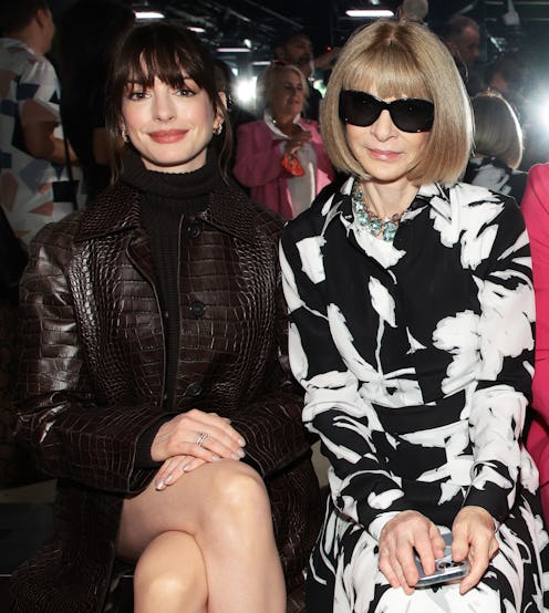 Anne Hathaway and Anna Wintour.