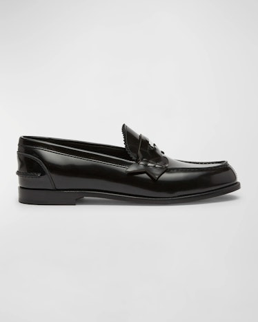 Donna Calfskin Red Sole Penny Loafers