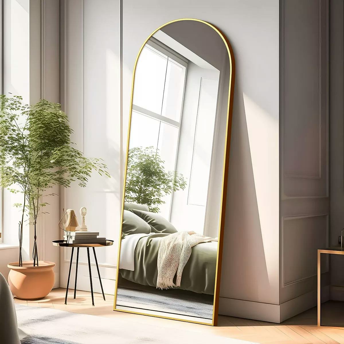 Oversize Arch Crowned Top Full Length Floor Mirror