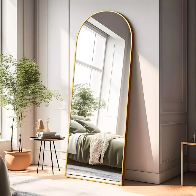 Oversize Arch Crowned Top Full Length Floor Mirror