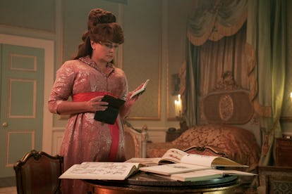 Lady Featherington on 'Bridgerton.' Photo via Netflix