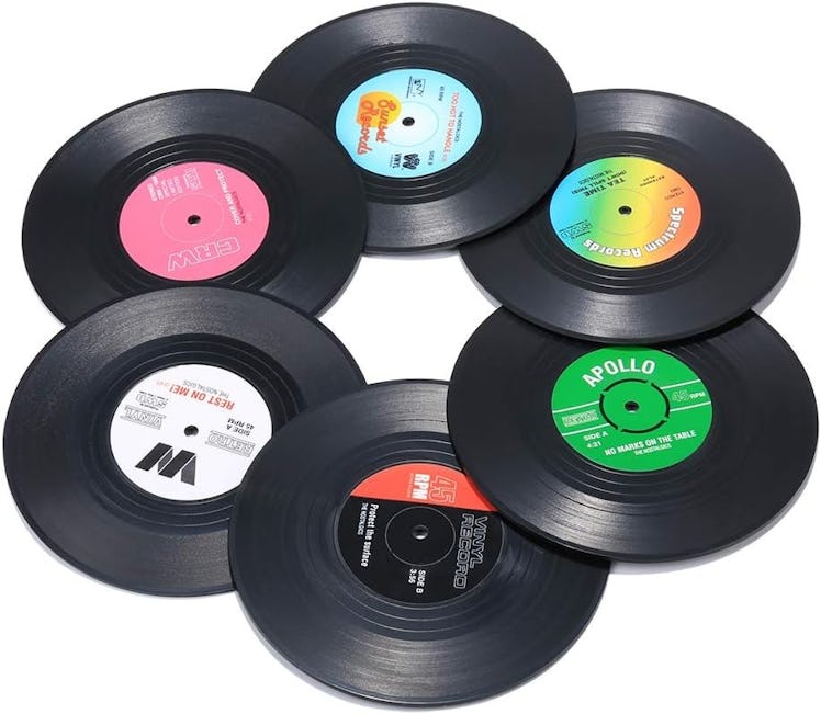 ZAYAD Record Coasters (6 Pieces)