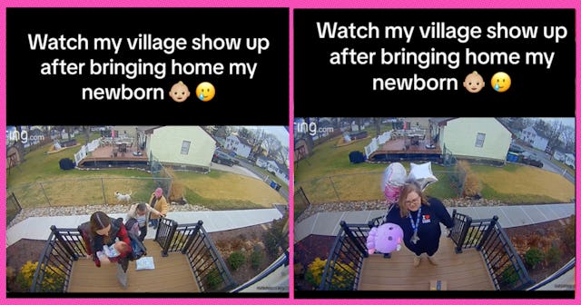 A woman posted the sweetest montage of her village showing up for her after giving birth.