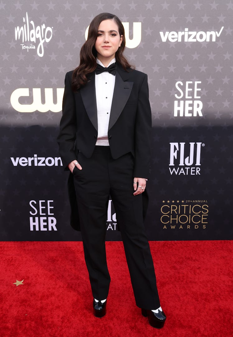 Abby Ryder Fortson attends the 29th Annual Critics Choice Awards at Barker Hangar on January 14, 202...
