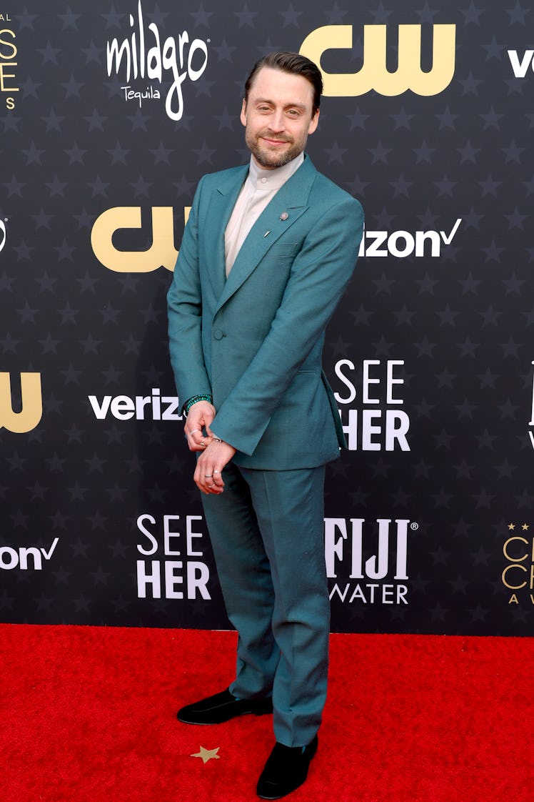 Kieran Culkin attends the 29th Annual Critics Choice Awards at Barker Hangar on January 14, 2024 in ...