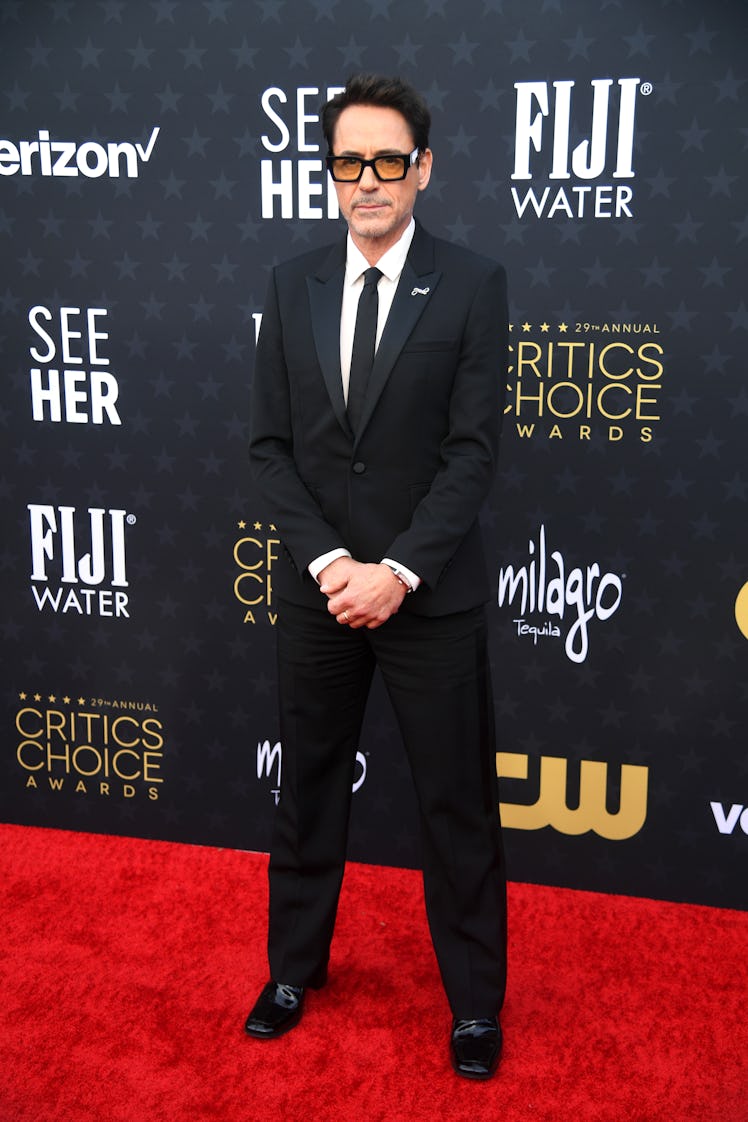  Robert Downey Jr. attends the 29th Annual Critics Choice Awards at Barker Hangar on January 14, 202...