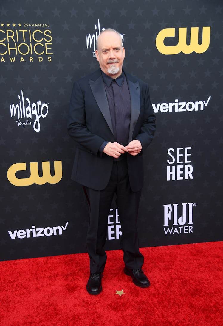  Paul Giamatti attends the 29th Annual Critics Choice Awards at Barker Hangar on January 14, 2024 in...