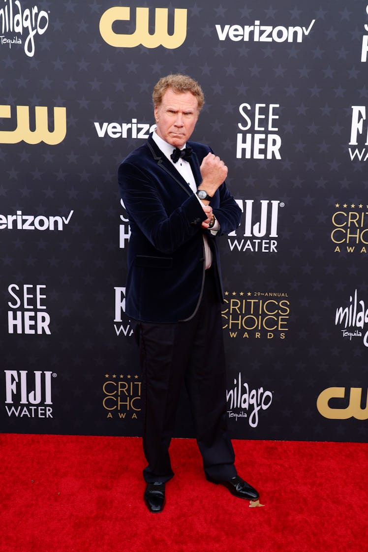 Will Ferrell attends the 29th Annual Critics Choice Awards at Barker Hangar on January 14, 2024 in S...