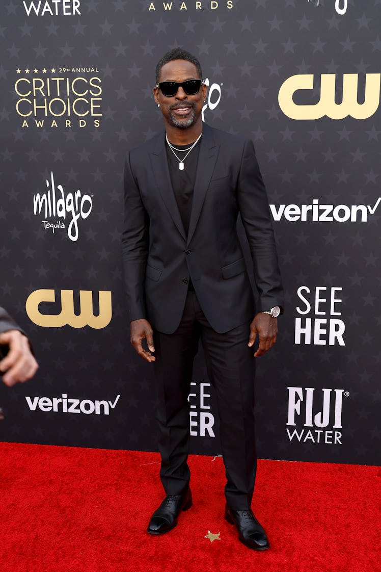 Sterling K. Brown attends the 29th Annual Critics Choice Awards at Barker Hangar on January 14, 2024...