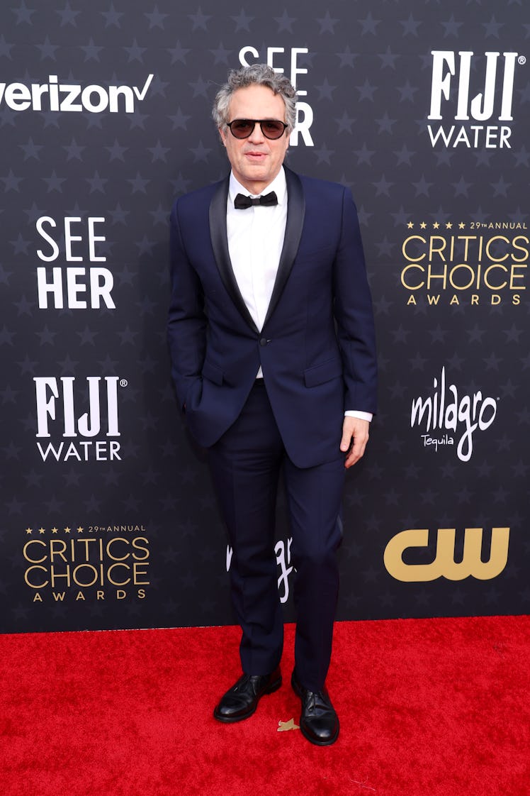 Mark Ruffalo attends the 29th Annual Critics Choice Awards at Barker Hangar on January 14, 2024 in S...