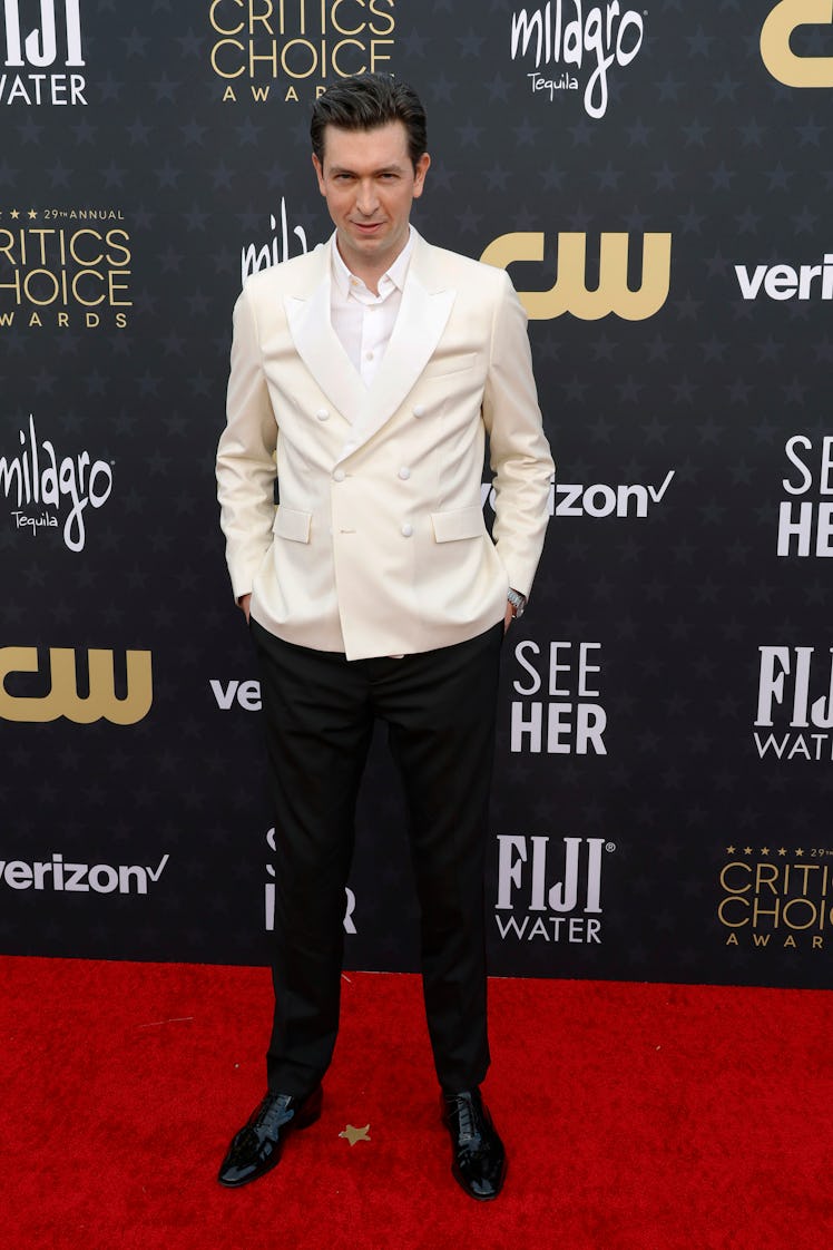  Nicholas Braun attends the 29th Annual Critics Choice Awards at Barker Hangar on January 14, 2024 i...