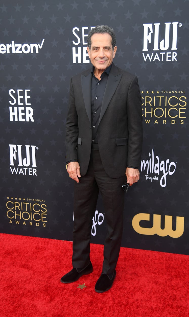 Tony Shalhoub attends the 29th Annual Critics Choice Awards at Barker Hangar on January 14, 2024 in ...