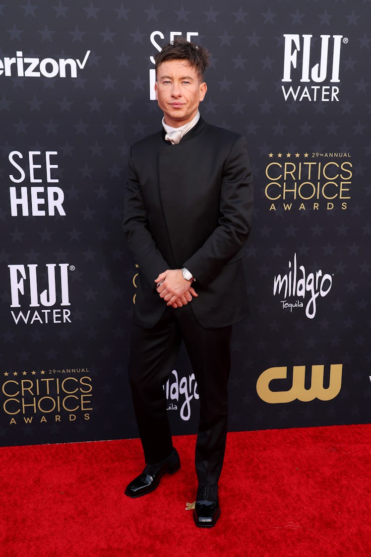 Barry Keoghan attends the 29th Annual Critics Choice Awards at Barker Hangar on January 14, 2024 in ...