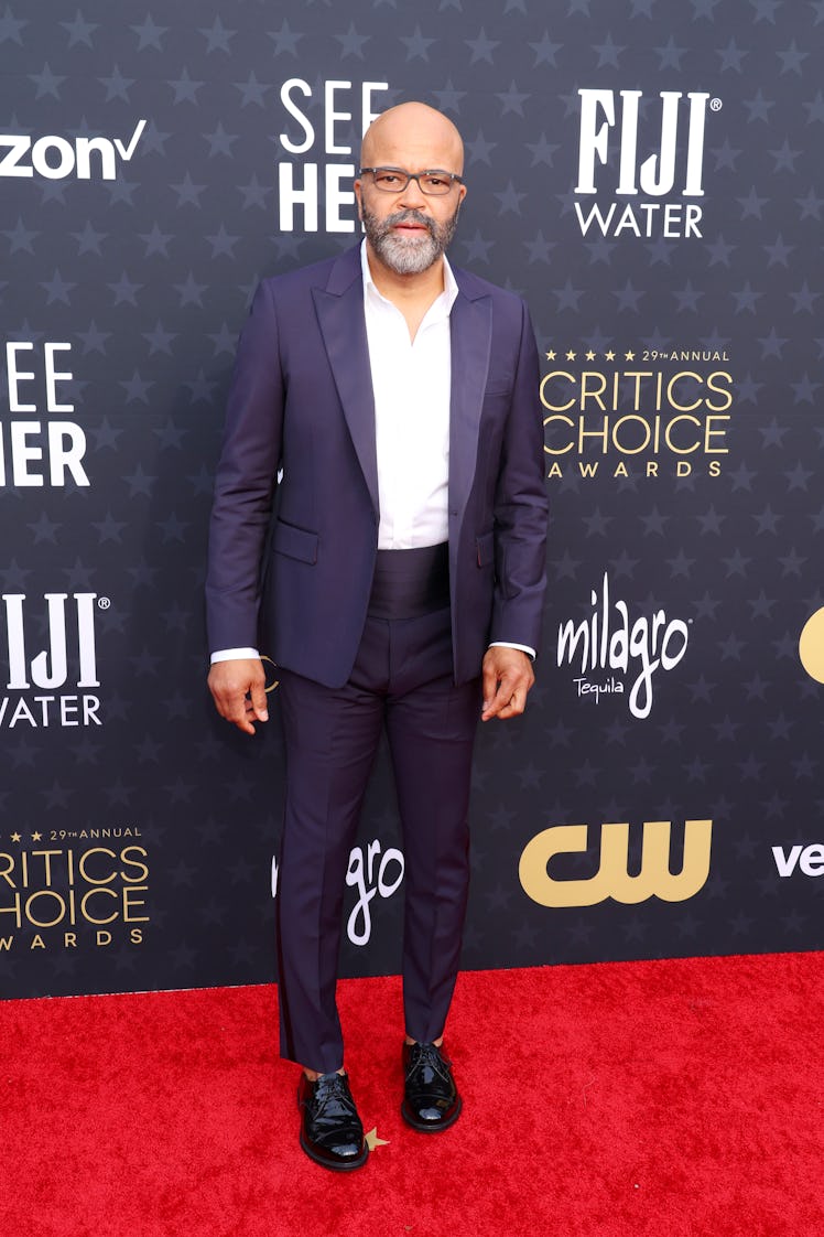 Jeffrey Wright attends the 29th Annual Critics Choice Awards at Barker Hangar on January 14, 2024 in...