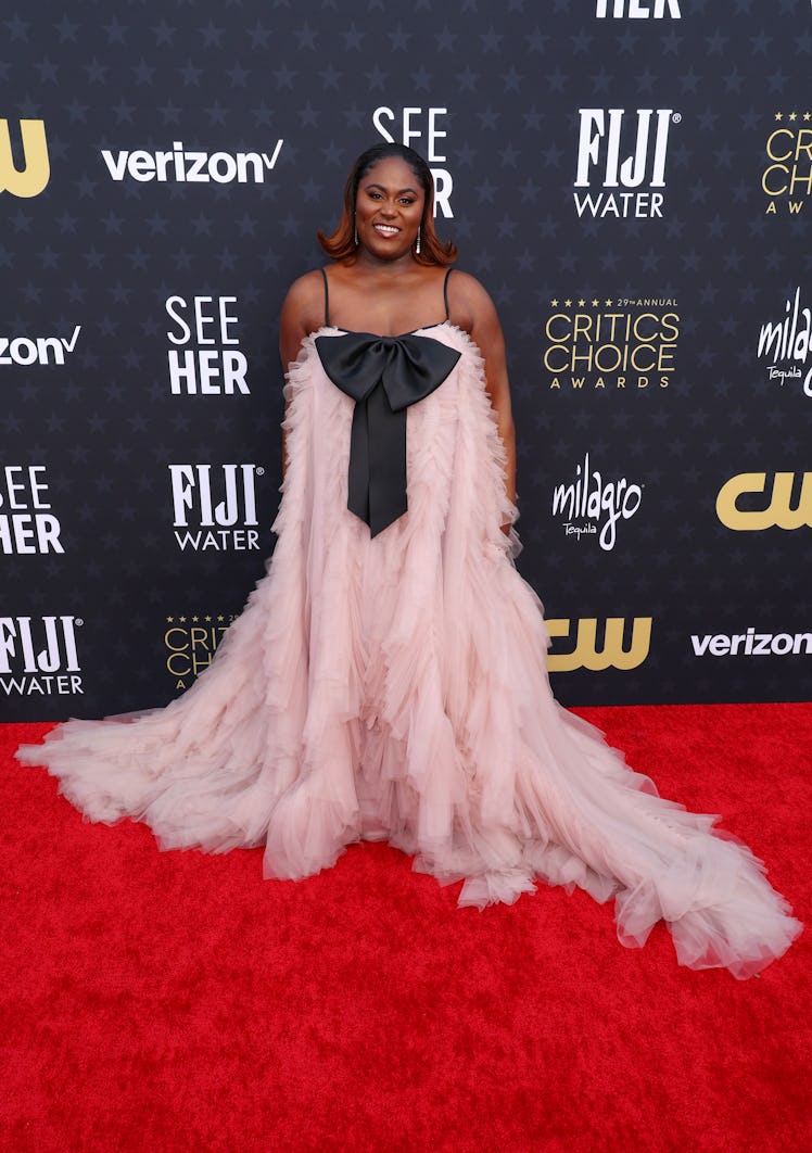 Danielle Brooks attends the 29th Annual Critics Choice Awards at Barker Hangar on January 14, 2024 i...