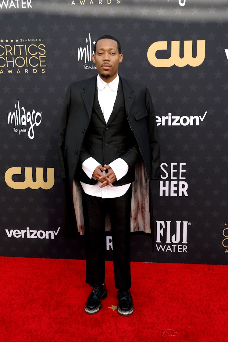 Tyler James Williams attends the 29th Annual Critics Choice Awards at Barker Hangar on January 14, 2...