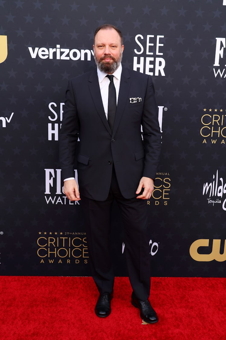 Yorgos Lanthimos attends the 29th Annual Critics Choice Awards at Barker Hangar on January 14, 2024 ...